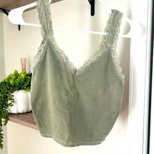 🌿Olive green American Eagle tank top 🌿